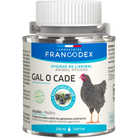 Gal O Cade 200 ml, protège pattes, pour volaille - Francodex (1/3)