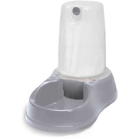 Distributeur d'eau 6.5 litres, gris en plastique, pour chien - Stefanplast (1/5)