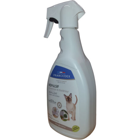 Répulsif d'Intérieur et d'extérieur spray de 750 ml,  Pour Chats - Francodex (1/5)