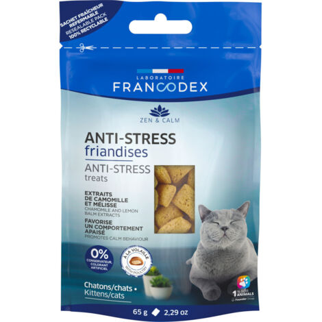 Friandises Anti-Stress pour chatons et chats 65 g - Francodex