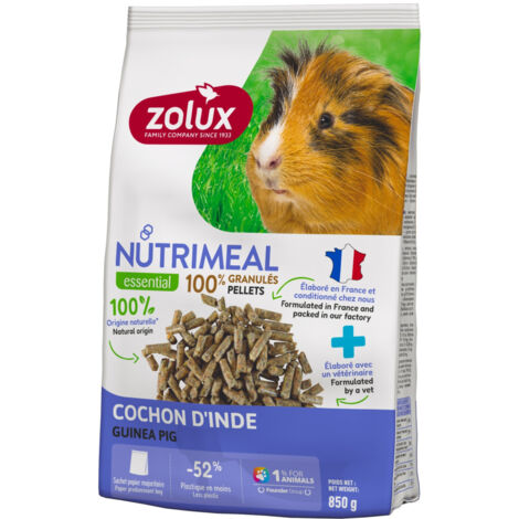 Aliment Granulés pour cochon d'Inde Nutrimeal sachet de 850 g - zolux
