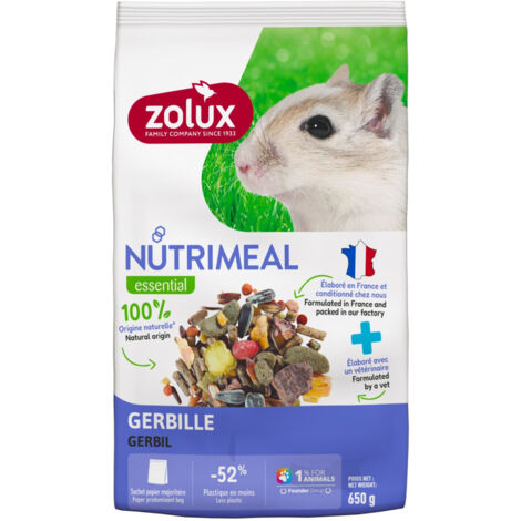 Aliment composé pour gerbille Nutrimeal sachet de 650 g - zolux