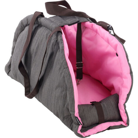 Sac de transport Xenos 62 x 26 x 28 cm pour petit chien max 6 kg - Flamingo (1/5)