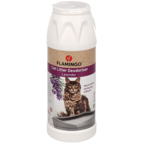 Désodorisant de litière avec parfum de lavande 750 g pour chat - Flamingo (1/4)