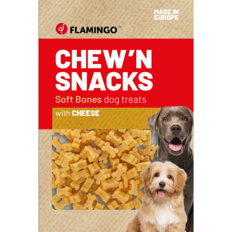 Friandises Chew'n snack Os au fromage 150 g pour chien - Flamingo