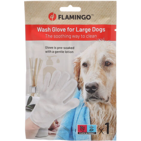 Gant de toilette Propy imbibé pour chien - Flamingo (1/3)