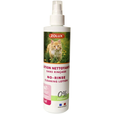 Lotion nettoyante sans rinçage 250 ml, pour chat - zolux (1/4)