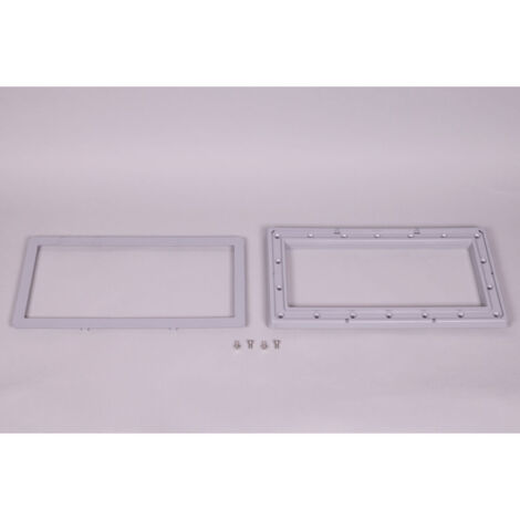 Astralpool – Bride skimmer gris 4402010145 – Enjoliveur et vis M6x12mm – Fixation esthétique pour piscine – Matériau durable (1/2)