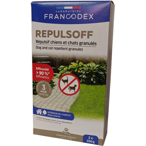 Répulsif extérieur Granulés RepulsOff 400g Pour Chiens et Chats - Francodex (1/3)