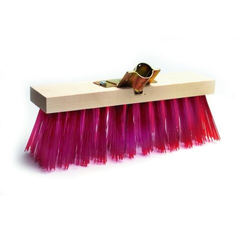 Balai de cantonnier en PVC rouge - 40 cm - KIBROS
