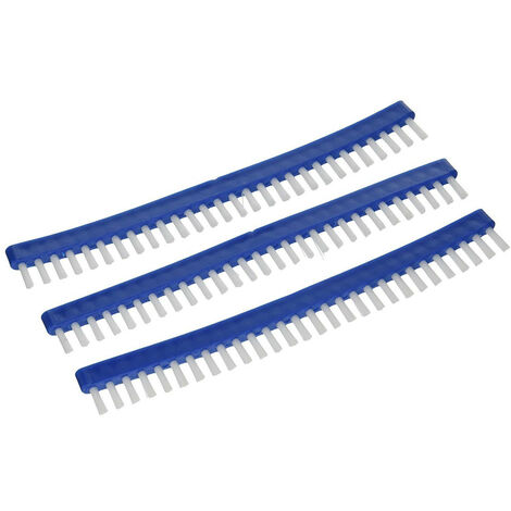 Kit de 3 brosses de remplacement pour tête de balai piscine – Plastique durable – Longueur 22 cm – Compatible avec manches télescopiques – Poolstyle