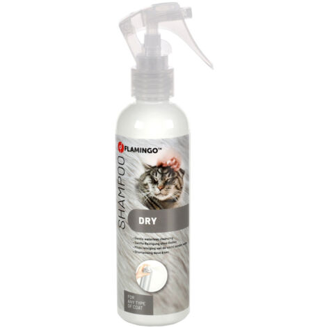 Shampoing sec, spray, 200 ml pour chat - Flamingo (1/2)
