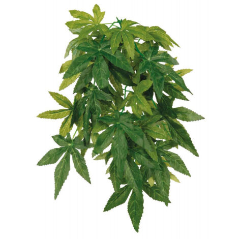 Plante tissu à suspendre 30 cm, avec ventouse, Abutilon, pour reptile ou amphibien - Trixie