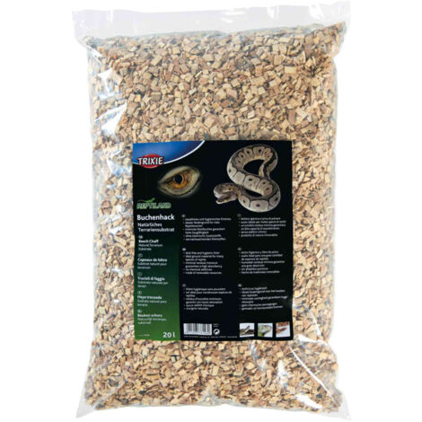 Copeaux de hêtre 20 Litres – Substrat naturel pour terrarium – Litière hygiénique sans poussière – Haute absorption d'humidité – Trixie