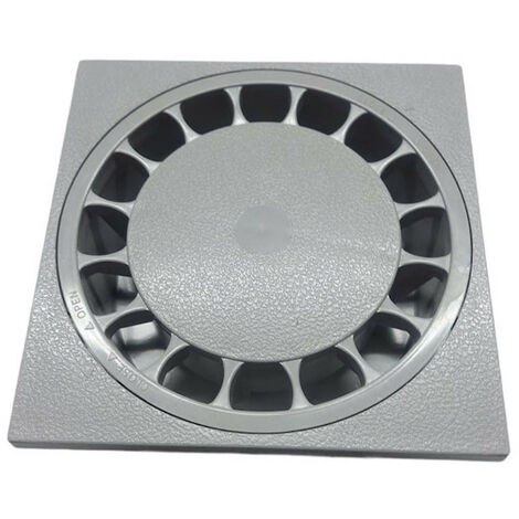 Interplast – Siphon de cour 150 x 150 mm sortie ø M50 mm ou F40 mm – Corps circulaire avec grille amovible – Lock-system pour maintien sous pression