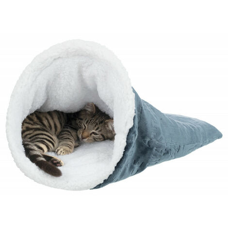 Sac douillet PAUL ø 40 x 60 cm couleur blanc et bleu. pour chat. - Trixie (1/6)