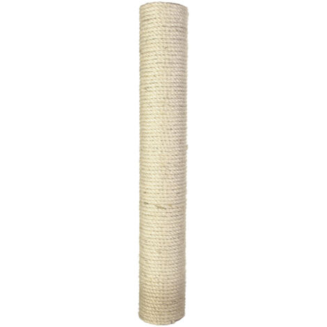 Poteau de rechange sisal naturel ø 11 × 60 cm M10 – Pour arbre à chat – Tiges filetées et vis fournies – Trixie (1/5)
