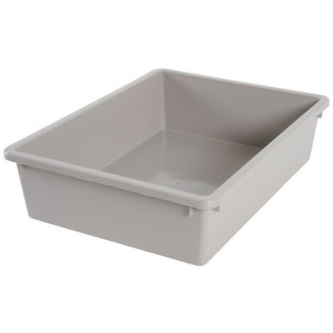 Bac à litière Eco Small Taupe 28,5 x 38,5 x 9,5 cm pour chaton – Plastique facile à nettoyer – Rebord haut pour efficacité – Zolux