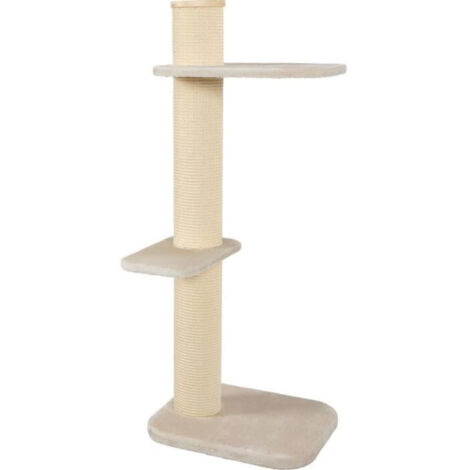 Arbre à chat CITY CAT numero 3, hauteur 148 cm, poteau ø 17 cm, beige. - zolux (1/4)