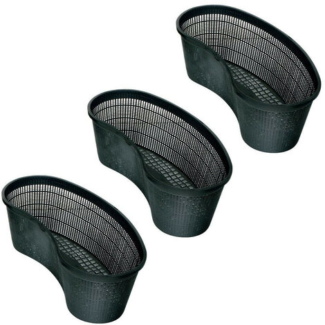 Lot de 3 Paniers ovale 45 pour bassin aquatique - animallparadise