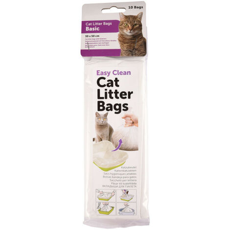 Lot de 10 sacs Hygiène pour bac à Litière pour Chat - animallparadise (1/3)
