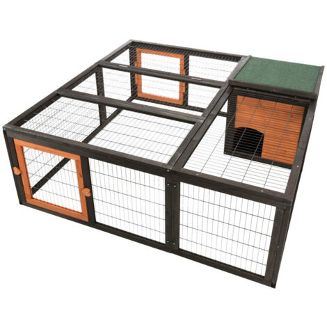 Enclos avec couverture, Dimensions: 150 × 53 × 150 cm. pour lapin et petit animaux. - animallparadise (1/5)