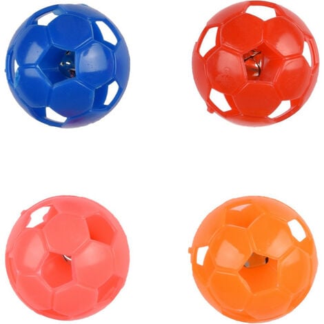 4 balles à grelot pour chat ø 3.8 cm couleur multiple jouet pour chat - animallparadise