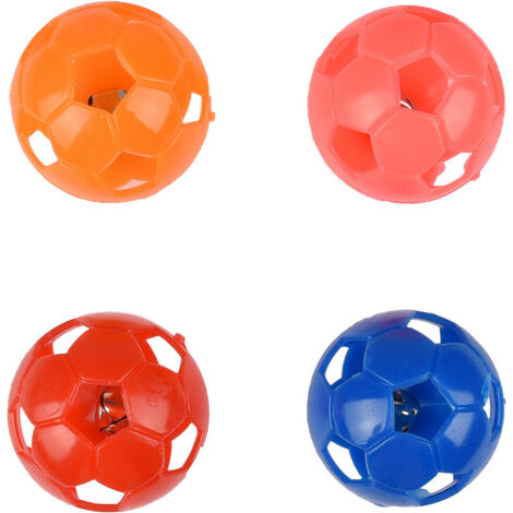 4 balles à grelot pour chat ø 3.8 cm couleur multiple jouet pour chat - animallparadise