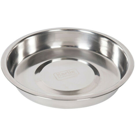Gamelle inox,1.5 Litre, ø 25 cm, pour chien - Flamingo (1/2)
