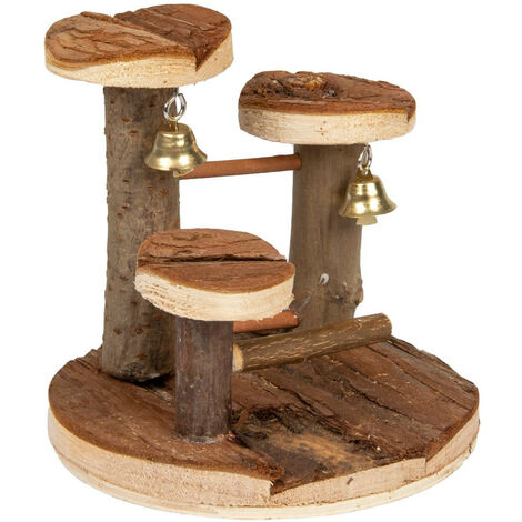 jeux Elly en bois. ø 15 cm x 14 cm. pour rongeur. - Flamingo (1/5)