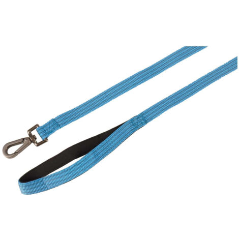 Laisse jannu bleu 1 mètre x 15 mm pour chien. - Flamingo (1/5)