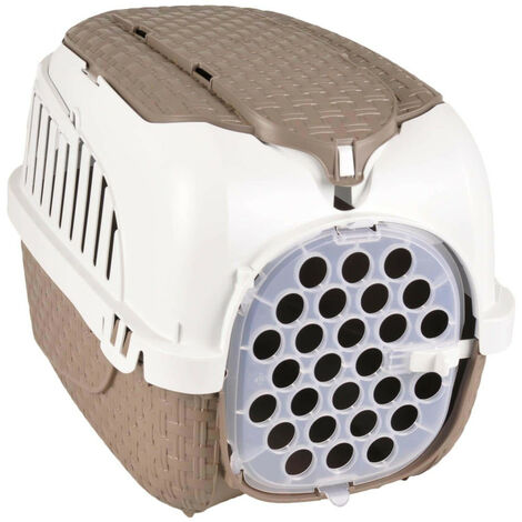 Cage de transport, Tour Taupe taille XS 33 X 52 X 34 cm pour petit chiens ou chats - Bama (1/5)