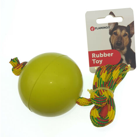 Balle de tennis ø 6 cm. couleur jaune jouet pour chien Flamingo