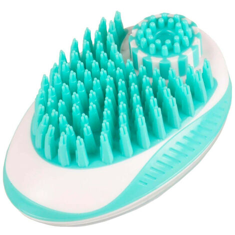 Brosse de shampouinage nettoyage et de massage 2 en 1 pour chien - Flamingo (1/5)