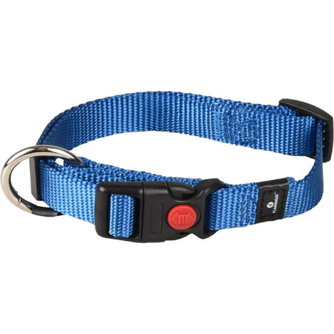 Collier Ziggi bleu  30 -45 cm 15 mm taille S pour chien - Flamingo (1/4)
