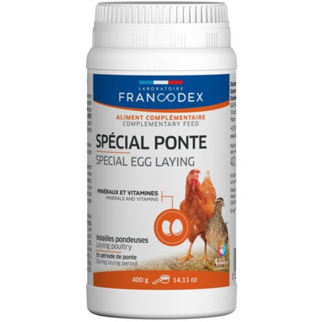 Spécial ponte, pot de 400 g pour poule pondeuse - Francodex