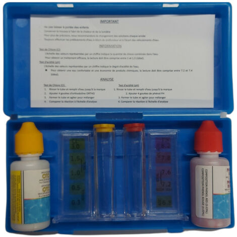Kit d'analyse de l'eau de votre piscine - Teste d'eau piscine - jardiboutique (1/4)