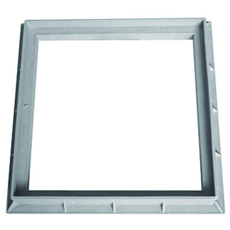 cadre 40 x 40 cm gris polypropylène - INTERPLAST - Interplast