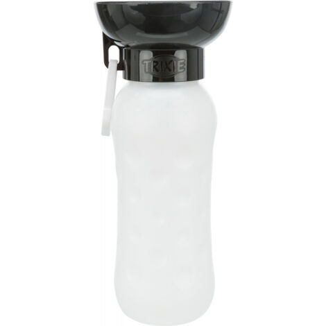 Gourde avec gamelle pour boire pour chiens couleur aléatoire - Trixie