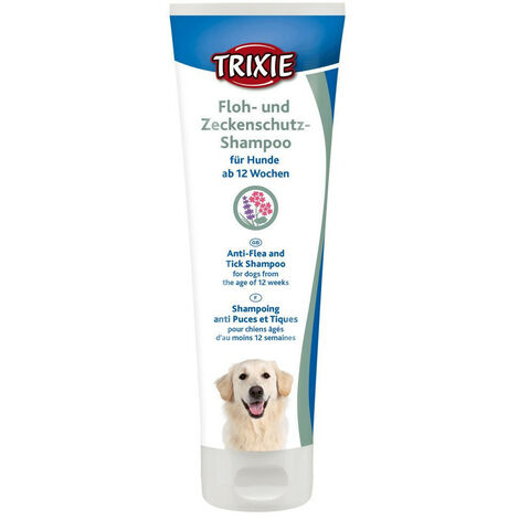 Shampoing antipuces et tiques pour chiens 250 ml - Trixie (1/3)