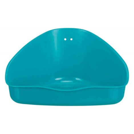 Bac à litière d'angle 16 x 7 x 12 cm en plastique – Pour hamsters et souris – Couleur aléatoire – Hygiénique et facile à nettoyer – Trixie (1/5)