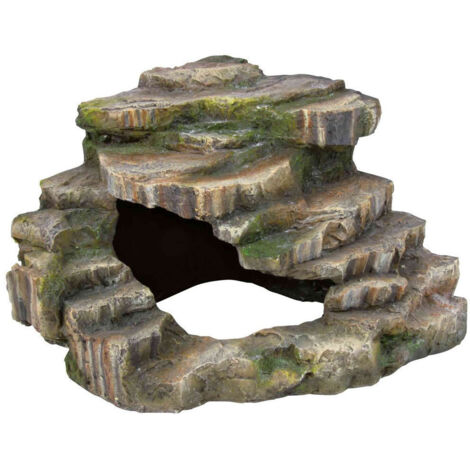 Rocher d'angle avec grotte et plateforme 24 x 19 x 25 cm terrarium - Trixie
