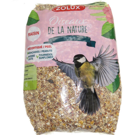 Graines mélange premium décortiqué 2.5 kg pour oiseaux - zolux (1/4)