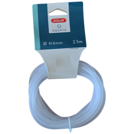 Tuyau à air silicone ø 4/6 mm  2.5 mètres pour aquarium - zolux
