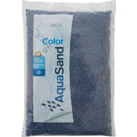 Sable décoratif 2-3 mm aqua Sand bleu outremer 1kg pour aquarium. - zolux