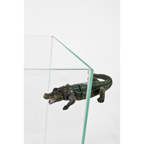 Décoration crocodile magnétique compose de 2 parties pour aquariums - zolux (1/2)