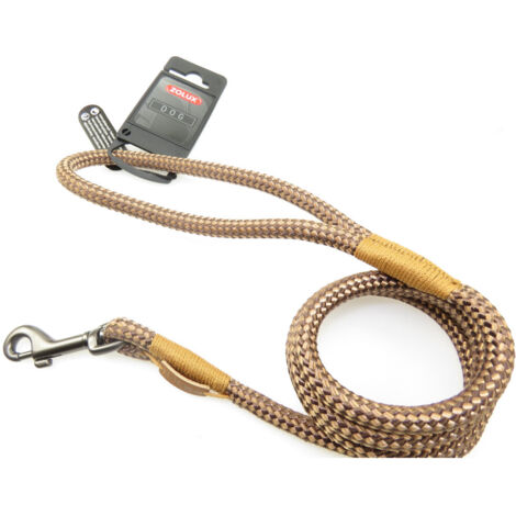 Laisse IMAO Hyde park. ø 9 mm x 1,2 mètre. marron pour chien. - zolux