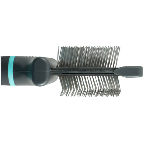 Brosse Double Face Pour Chien Rosewood - Taille S - Picots En Acier Et Poils Naturels - Pour Tous Types De Poils - Poignée Ergonomique