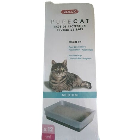 Sac De Protection Pour Bac A Litiere 50 X 38 Cm Pour Chat Zolux Transparent