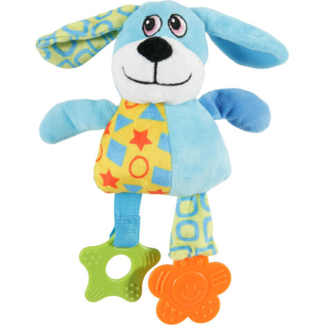 Jouet en peluche PUPPY Chien bleu  23 cm pour chiots - zolux (1/4)